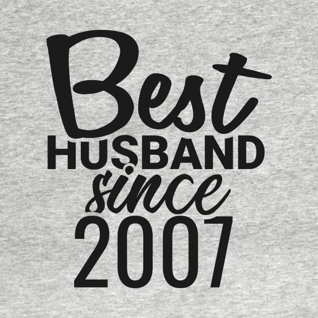 'Best Husband Since 2007' Sweet Wedding Anniversary Gift by ourwackyhome